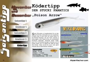 Gewinner Ködertipp, Wobbler, Spinnfischen, Anglerwettbewerb, Poison Arrow, Stucki, ALpenfischer, Petri Heil