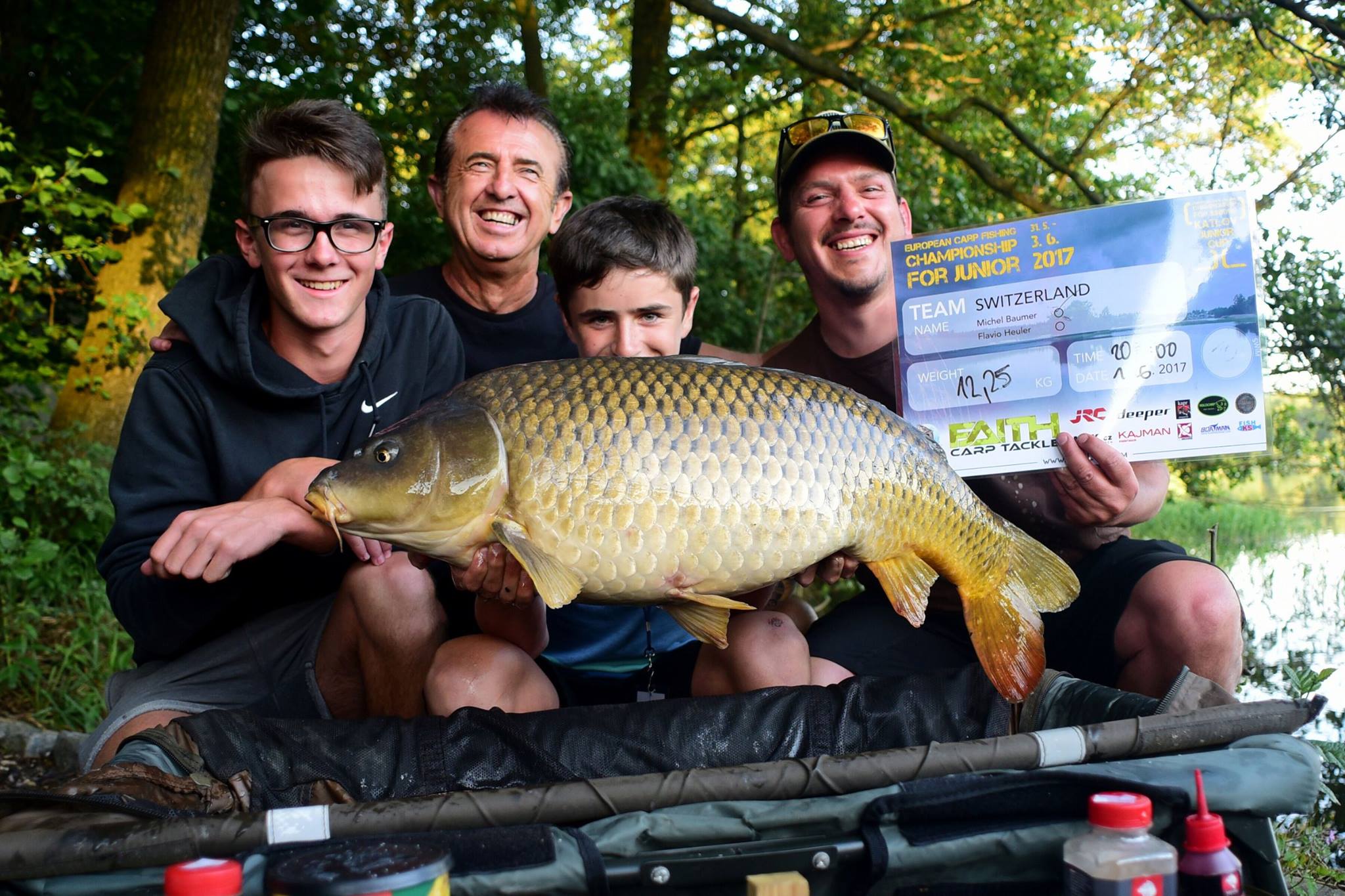 Karpfen, European Carp Fishing Championship for Juniors, Alpenfischer, Schweiz Gewinnt Angelwettbewerb